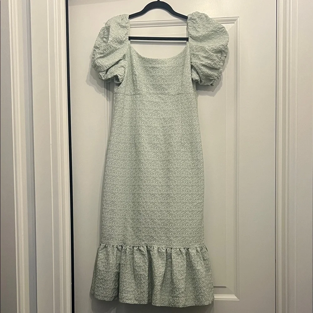Rachel Parcell Puff Sleeve Midi Dress in Mint - Picture 1 of 1
